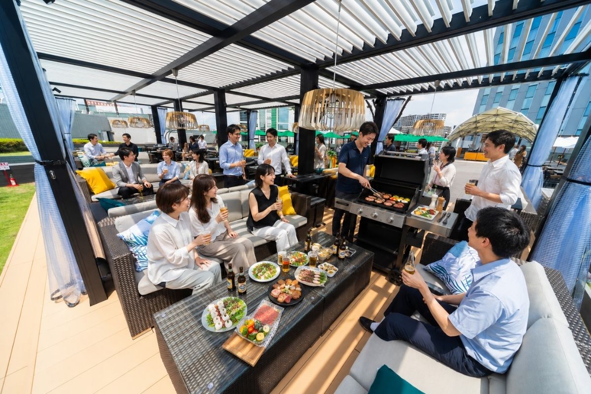 BBQをメインに楽しむ団体利用のイメージ
