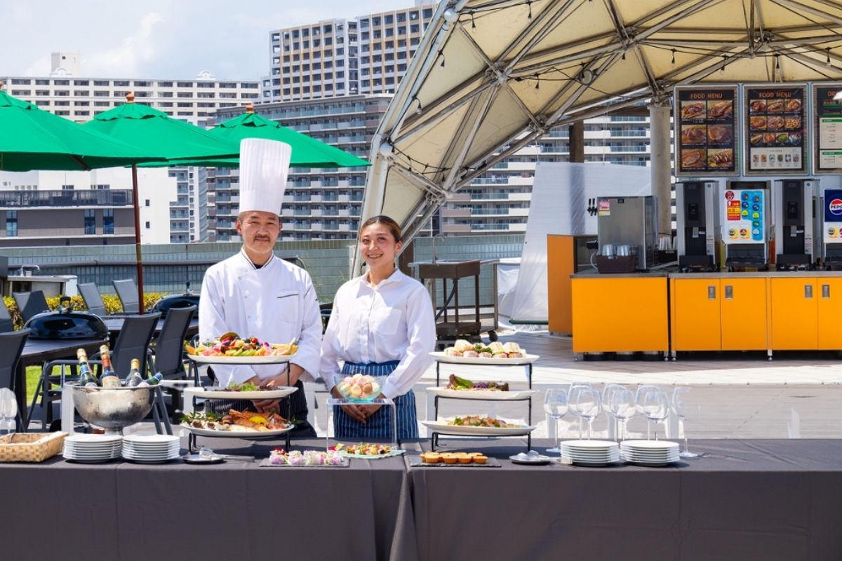 ケータリング料理を取り入れたパーティー利用のイメージ